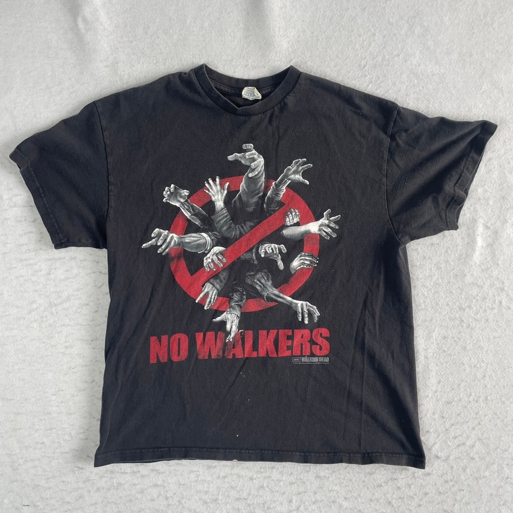 The‎ Walking Dead T-Shirt Large Black No Walkers 2012 AMC Graphic Short Sleeve